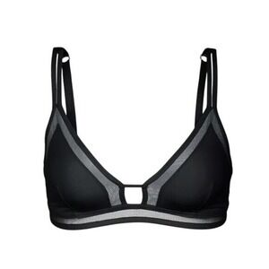 Lively The‎ Mesh Trim Bralette Black Color Size Medium Bra Casual Comfy